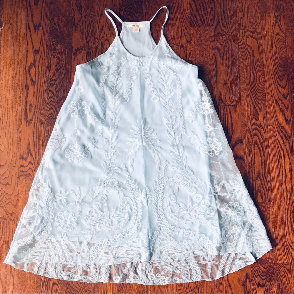 ❌SOLD Super cute baby blue lace dress